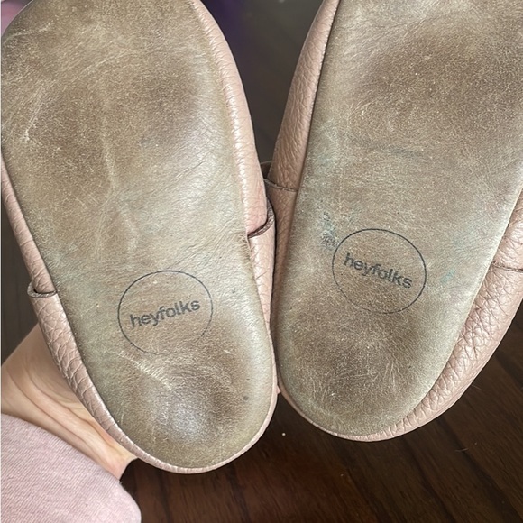 Heyfolks Blush and Rose Gold Leather Shoes - Picture 2 of 3